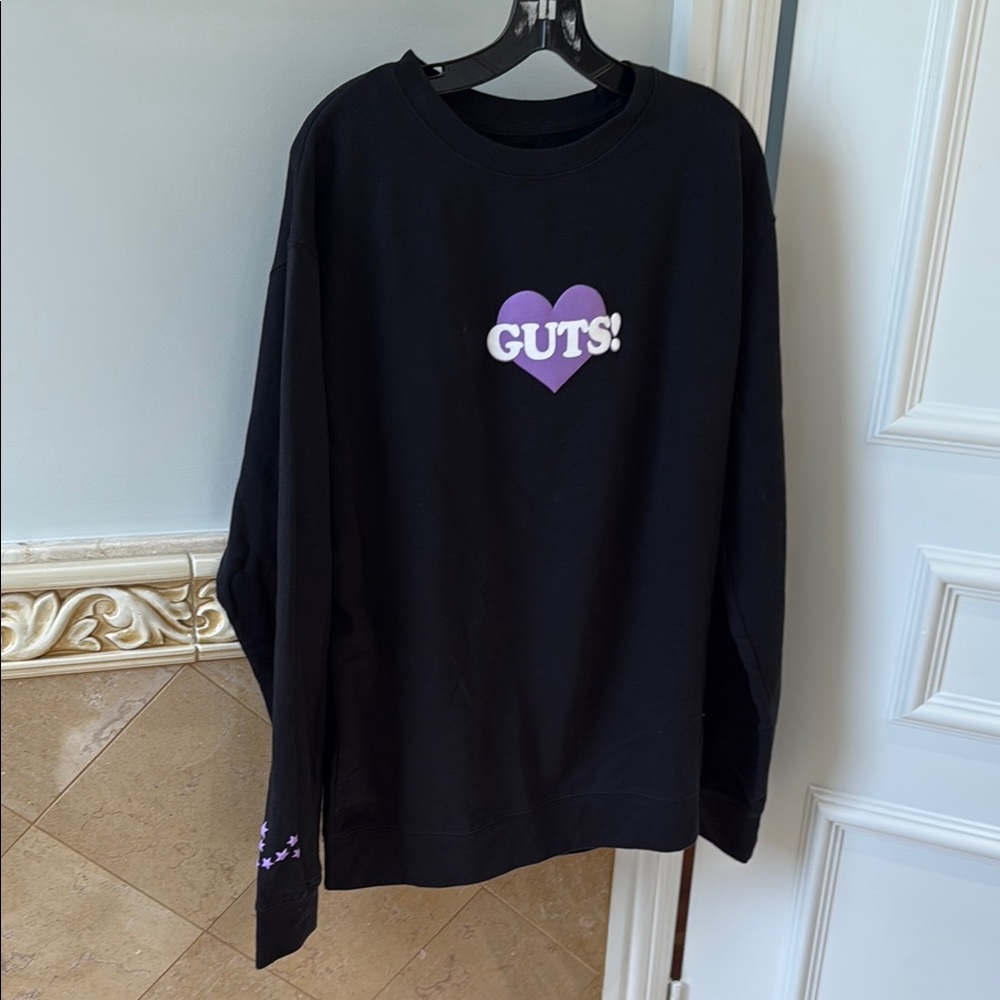 Black GUTS! Olivia Rodrigo Crew Neck Sweater